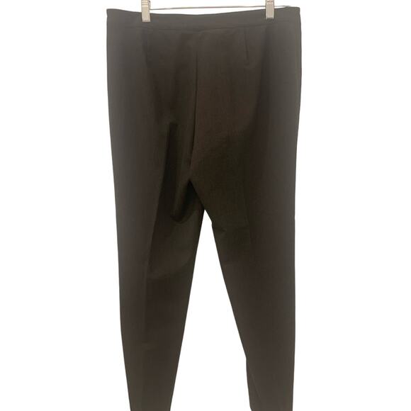 Lafayette 148 Wool Pants 10 Brown Bleecker High Rise Straight Business Casual - Picture 2 of 9
